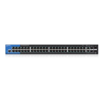 Суич Linksys LGS552, 52 Port 1000Mbps, 2x SFP, 2x SFP+ | JAR Computers Switch Linksys LGS552
