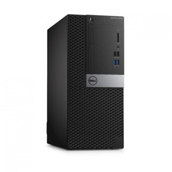 Настолен компютър Dell OptiPlex 5050 MT (N038O5050MT02_UBU), четириядрен Kaby Lake Intel Core i7-7700 3.60/4.20GHz, 8GB DDR4 RAM, 1TB HDD 7200rpm, 6x USB 3.1 Gen1, клавиатура и мишка, Linux | JAR Computers Dell OptiPlex 5050 MT N038O5050MT02_UBU