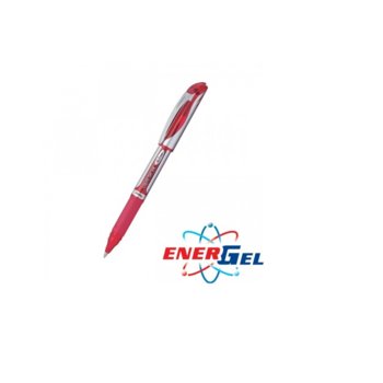 Ролер Pentel Energel BL57, червен цвят на писане, дебелина на линията 0.7 mm, гел, червен, цената е за 1бр. (продава се в опаковка от 12бр.) | JAR Computers Pentel Energel BL57