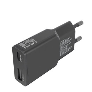 4smarts GaN Duos Slim 30W PD черен | JAR Computers 4smarts GaN Duos Slim 30W PD черен