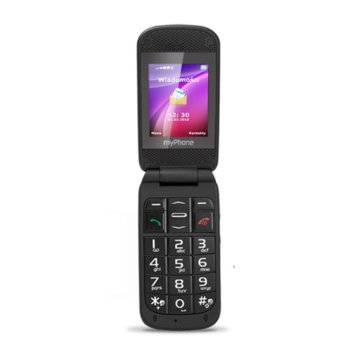 GSM MyPhone METRO (черен), microSD до 8 GB, 2.2"(5.58cm) дисплей, 0.3 Mpix camera, фенерче, калкулатор, аларма, аудио плейър, SOS бутон, 89g | JAR Computers MyPhone METRO IT3773