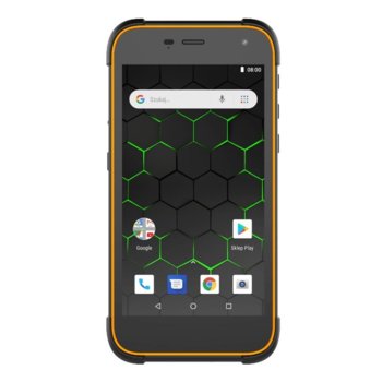 Смартфон myPhone Hammer Active 2 (черен/оранжев), поддържа 2 sim карти, 5.0" (12.7 cm) IPS capacitive touchscreen HD дисплей, четириядрен MTK6580 1.5 GHz, 1GB RAM, 8GB Flash памет (+ microSD слот), 8.0 & MPix камера, Android 8.0, 232g | JAR Computers myPhone Hammer Active 2, Оранжев