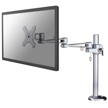 Стойка за монитор NewStar FPMA-D935G, за плот, за екрани от 10" до 30", VESA до 100 x 100, макс. тегло до 12кг., регулируема, сребриста | JAR Computers NewStar FPMA-D935G