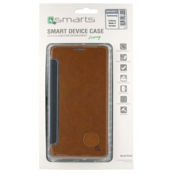 4smarts NOORD Book for Samsung Note 5 Brown 26590