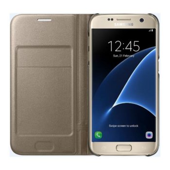 Samsung Galaxy S7 LED View Cover, Gold