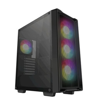 Кутия DeepCool CC560 MESH V2, ATX/microATX/Mini-ITX, 2x USB 3.0, 4x 120mm ARGB вентилатора, с прозорец, черна, без захранване | JAR Computers DeepCool CC560 MESH V2 R-CC560-BKAMA4-G-2
