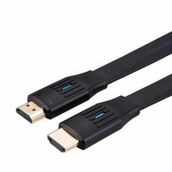 Кабел Roline 11.99.5907, HDMI(м) към HDMI(м), плосък, 2m, черен | JAR Computers кабел roline 11.99.5907