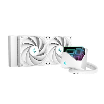 Водно охлаждане за процесор DeepCool LT520 WH, съвместимост със сокети Intel LGA 1700/1200/1150/1151/1155/2066/2011-3/2011 & AMD sTRX4/sTR4/AM5/AM4 | JAR Computers DeepCool LT520 WH R-LT520-WHAMNF-G-1