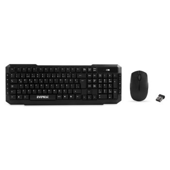 Комплект клавиатура и мишка Everest KM-510 Q, безжични, 800 dpi, USB, черни image