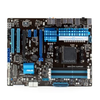 Дънна платка ASUS M5A97 EVO, AMD 970, AM3+ (до 140W), DDR3, 2x PCI-E (CF), SB7.1, Lan1000, 6x SATA 6Gb/s RAID 0,1,5,10, 2x eSATA, 1394, 2x USB3.0, ATX | JAR Computers ASUS M5A97 EVO