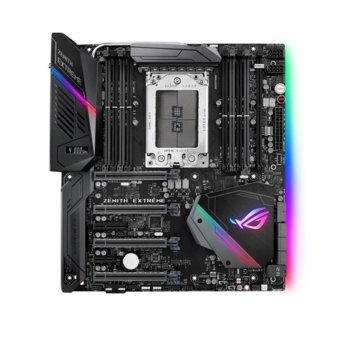 Дънна платка Asus ROG ZENITH EXTREME, X399, TR4, DDR4, PCI-E(CFX & Sli), 6 x SATA 6Gb/s, 3x M.2, 1x U.2, USB 3.1 Gen 2 Type(C), Wi-Fi, Bluetooth, E-ATX | JAR Computers ASUS ROG ZENITH EXTREME