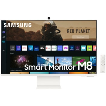 Монитор Samsung Smart Monitor M8 (LS32BM801UUXEN), 32" (81.28 cm) VA панел, 4K, 4ms, 400cd/m2, mHDMI, USB-C, Wi-Fi, Bluetooth image