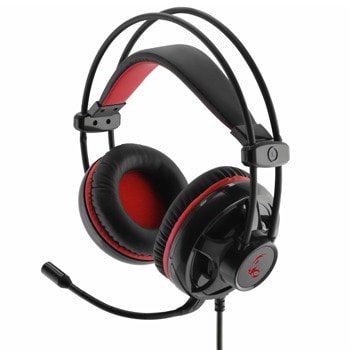 Слушалки MediaRange MRGS300, микрофон, 2x 3.5mm жак, USB, гейминг, черно-червени | JAR Computers Слушалки MediaRange MRGS300