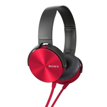 Sony Headset MDR-XB450AP red
