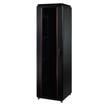 Комуникационен шкаф Mirsan MR.GTV22U68.01, 19", 22U, 610 x 800 x 1039, свободностоящ, товароносимост 1000кг, черен | JAR Computers MIRSAN MR.GTV22U68.01