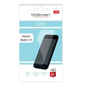 Протектор от закалено стъкло /Tempered Glass/ MyScreen Protector Lite Glass Edge Full, за Xiaomi Redmi 10 | JAR Computers MyScreen Protector Lite Glass Xiaomi Redmi 10