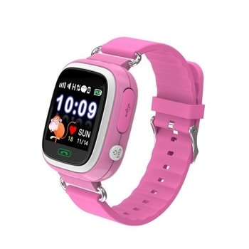 Смарт часовник Xmart KIDS GPS KW03G, 1.22" (3.09 cm) Дисплей, micro SIM, GPS, Wi-Fi, розов image