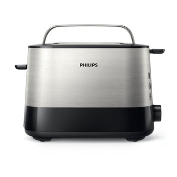 Тостер Philips Viva Collection HD2637/90, Регулируемо препичане, Авт.изключване, Стоп бутон, Размразяване, Функция за високо повдигане, 1000W | JAR Computers Philips Viva Collection HD2637/90