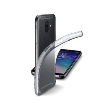Калъф за Samsung Galaxy A6 (2018), силиконов, Cellular Line Fine, прозрачен | JAR Computers Прозрачен калъф Fine за Samsung Galaxy A6 2018