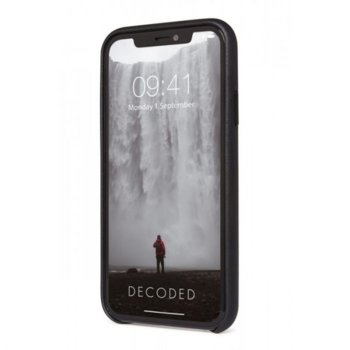 Черен кожен кейс за iPhone 11 Pro от Decoded
