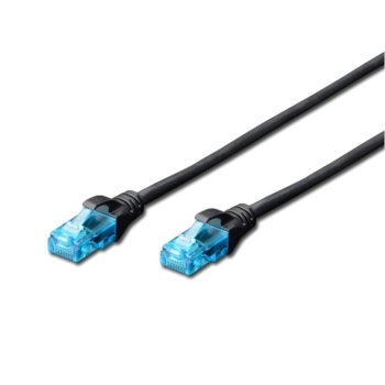 Пач кабел Assmann, UTP, Cat.5e, 2m, черен | JAR Computers Assmann UTP Cat.5e 2m DK-1512-020/BL