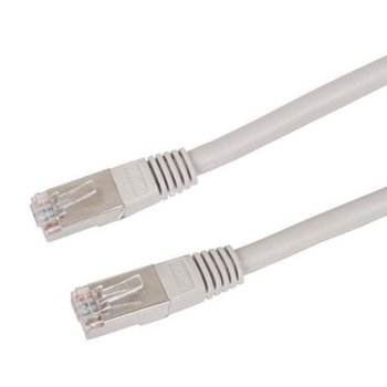 Пач кабел VCom, FTP, Cat 6e, еркраниран, 5m, сив | JAR Computers VCom FTP Cat 6e 5m NP621-5m