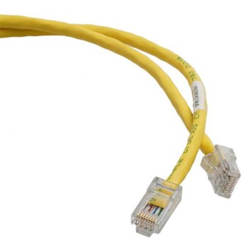 Пач кабел UTP 1m NetKey Cat 5E жълт RoHS complaint | JAR Computers Кабел UTP 1m NetKey Cat 5E жълт RoHS complaint