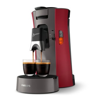 Кафемашина на капсули Philips Senseo CSA230/91, 1450W, 1bar, 0.9l вместимост на резервоара за вода, индикатор за отстраняване на котлен камък, червена | JAR Computers Philips Senseo CSA230/91