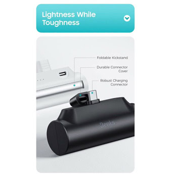 benks pb15 mini 5000mah 10w бял