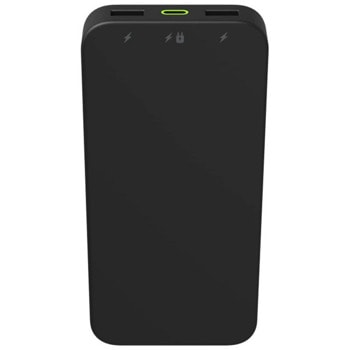 Външна батерия/power bank/ Mophie Powerstation 10K (2023) Black (401110786), 10 000mAh, черна, 2x USB-A, 1x USB-C, PD | JAR Computers Mophie Powerstation 10K (2023) Black 401110786