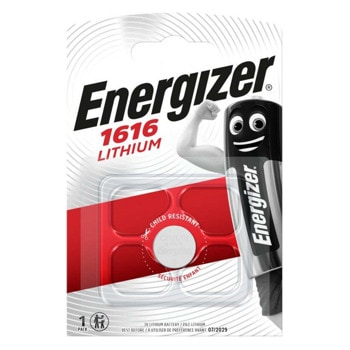 Батерия литиева Energizer, CR1616, 3V, 1бр. | JAR Computers Батерия литиева Energizer CR1616 3V 1бр.