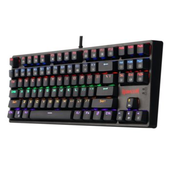 Клавиатура Redragon Daksa, механична, геймърска, подсветка, USB, черна image