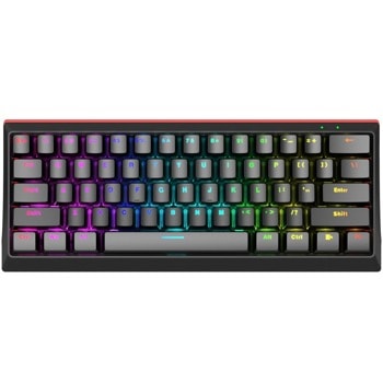 Клавиатура Marvo KG962-RD, гейминг, механична, подсветка, черна, USB image