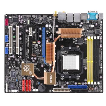 Дънна платка Asus M2N32-SLI DELUXE/WiFi-AP, nForce 570 SLI, AM2, DDR800, PCI-Express, SB7.1, Lan1000, Wireless, Serial ATA, Raid, 1394 | JAR Computers Asus M2N32-SLI DELUXE/WiFi-AP