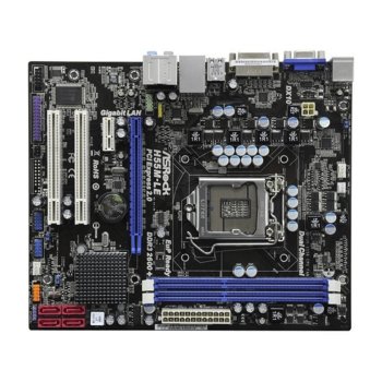 Дънна платка ASRock H55M-LE, H55, LGA1156, DDR3, PCI-E, DVI, SB7.1, Lan1000, SATA, mATX, BULK | JAR Computers ASRock H55M-LE