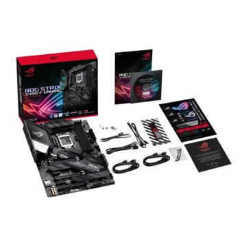 Дънна платка Asus ROG STRIX Z490-F GAMING, Z490, LGA1200, DDR4, PCI-E 3.0 (DisplayPort&HDMI)(SLI&CFX), 6x SATA 6Gb/s, 2x M.2 Socket, ATX | JAR Computers Asus ROG STRIX Z490-F GAMING