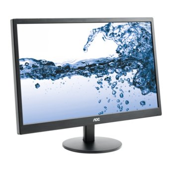 Монитор AOC E2270SWDN, 21.5" (54.61 cm) TN панел, Full HD, 5ms, 20 000 000:1, 200 cd/m2, DVI, D-Sub | JAR Computers AOC E2270SWDN