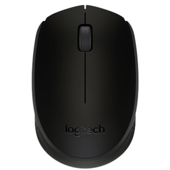 Мишка Logitech B170, оптична (1000 dpi), безжична, USB, черна image