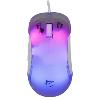 Мишка White Shark MORDRED-W, оптична (12800 dpi), USB, бяла, гейминг, RGB подсветка | JAR Computers White Shark MORDRED-W