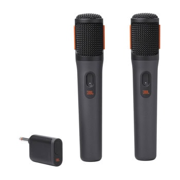 Два микрофона JBL PartyBox Wireless Mic, безжични, кардиоидни, до 20 часа време на работа, Jack 3.5mm, черни | JAR Computers Два микрофона JBL PartyBox Wireless Mic