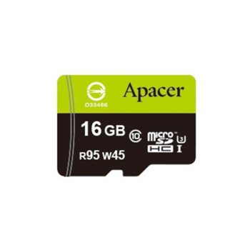 Apacer 16GB MicroSDHC Class 10 AP16GMCSH10U3-R