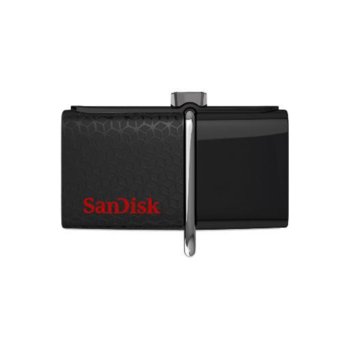 Памет 32GB USB Flash Drive, SanDisk Ultra Dual, USB 3.0, черна | JAR Computers SanDisk 32GB OTG USB 3.0 SDDD2-032G-GAM46