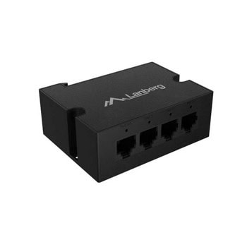 poe екстендър lanberg din-fe4-at-30w