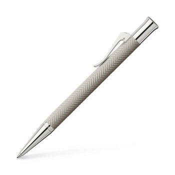 Химикалка Faber-Castell, 0.8 mm дебелина на писане, черен цвят на писане, сива | JAR Computers Graf von Faber-Castell бCisele светлосива