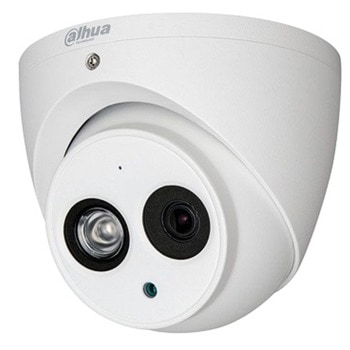 HDCVI камера Dahua HAC-HDW1801EM-A-0360B, куполна камера, 8.3 Mpix(3840x2160@15fps), 3.6mm обектив, IR осветеност (до 50м), външна IP67, вграден микрофон | JAR Computers Dahua HAC-HDW1801EM-A-0360B
