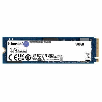 Памет SSD 500G Kingston NV2 (SNVS2-500G), NVMe, M.2 (2280), скорост на четене до 3500MB/s, скорост на запис до 2100MB/s | JAR Computers Kingston SNVS2-500G