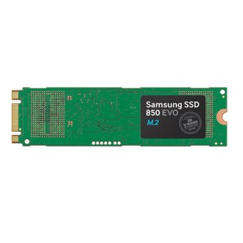 Памет SSD 250GB Samsung 850 EVO, SATA 6Gb/s, M.2, скорост на четене 540 MB/s, скорост на запис 500 MB/s | JAR Computers SSD 250GB Samsung 850 EVO MZ-N5E250BW
