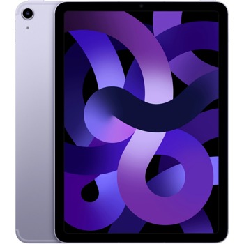 Таблет Apple iPad Air 5 Cellular (MME93HC/A)(лилав) 5G, 10.9" (27.69 cm)True Tone дисплей, осемядрен Apple M1 3.2 GHz, 8GB RAM, 64GB Flash памет, 12 & 12 Mpix камера, iPadOS image