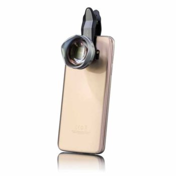 Комплект фокусиращи лещи за Samsung Galaxy S7 Edge/S7/A5/Tab A 10.1/Tab A 7.0/Apple iPhone 6S/6/6S Plus/6 Plus/iPad/iPad Pro/LG G5/Microsoft Lumia 950/Lumia 950 XL, увелечение 3x, щипка за закачане | JAR Computers 4smarts Premium Telephoto Lens Set 26516