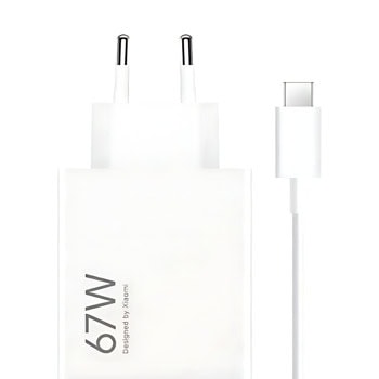 Зарядно устройство Xiaomi 67W HyperCharge Combo (Type-A), от контакт към 1x USB-A(ж), 20V/6.2A, бяло, 67W | JAR Computers Xiaomi 67W HyperCharge Combo (Type-A) BHR9465EU